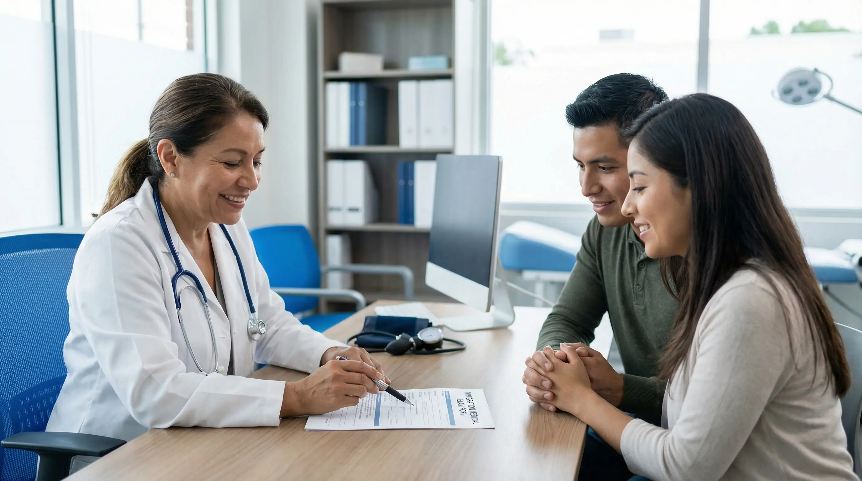 Examen médico de inmigración I-693 en Houston TX